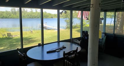 Cabin on lake close to ATV & snowmobile trails