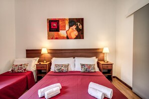 Een minibar, gratis wifi, beddengoed