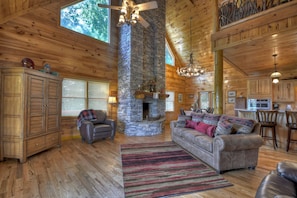 TV, fireplace, DVD player