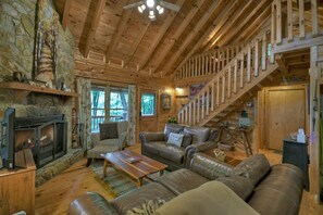 TV, fireplace, DVD player