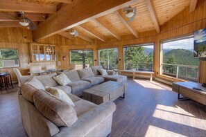 TV, fireplace - The Heights-Stunning Lake Views & Hot Tub | NVH1009 (Zephyr Cove)