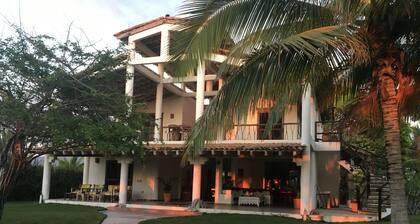 Private beach front home. Renowned surfing destination. Playa la Saladita.