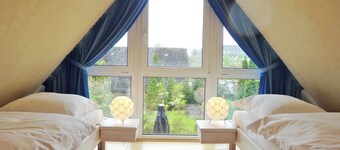 Vacation home "Rosenhaus" with high-quality furnishings in the middle of Kappeln city center, not far from the Kappeln harbor in the historic Prinzenstraße