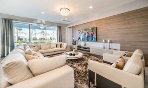 TV, video game console, ping pong - Modern Home with Game Room in Encore (Kissimmee)