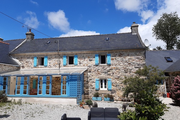 Front of house with new conservatory