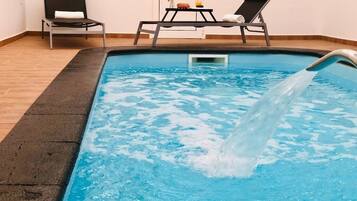 Indoor pool, a heated pool