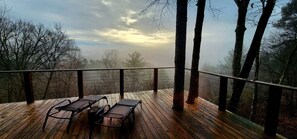 Terrace/patio - Sunrise Cabin With Mountain View (Marshall)