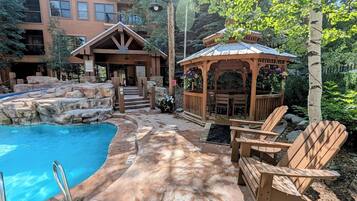 A heated pool