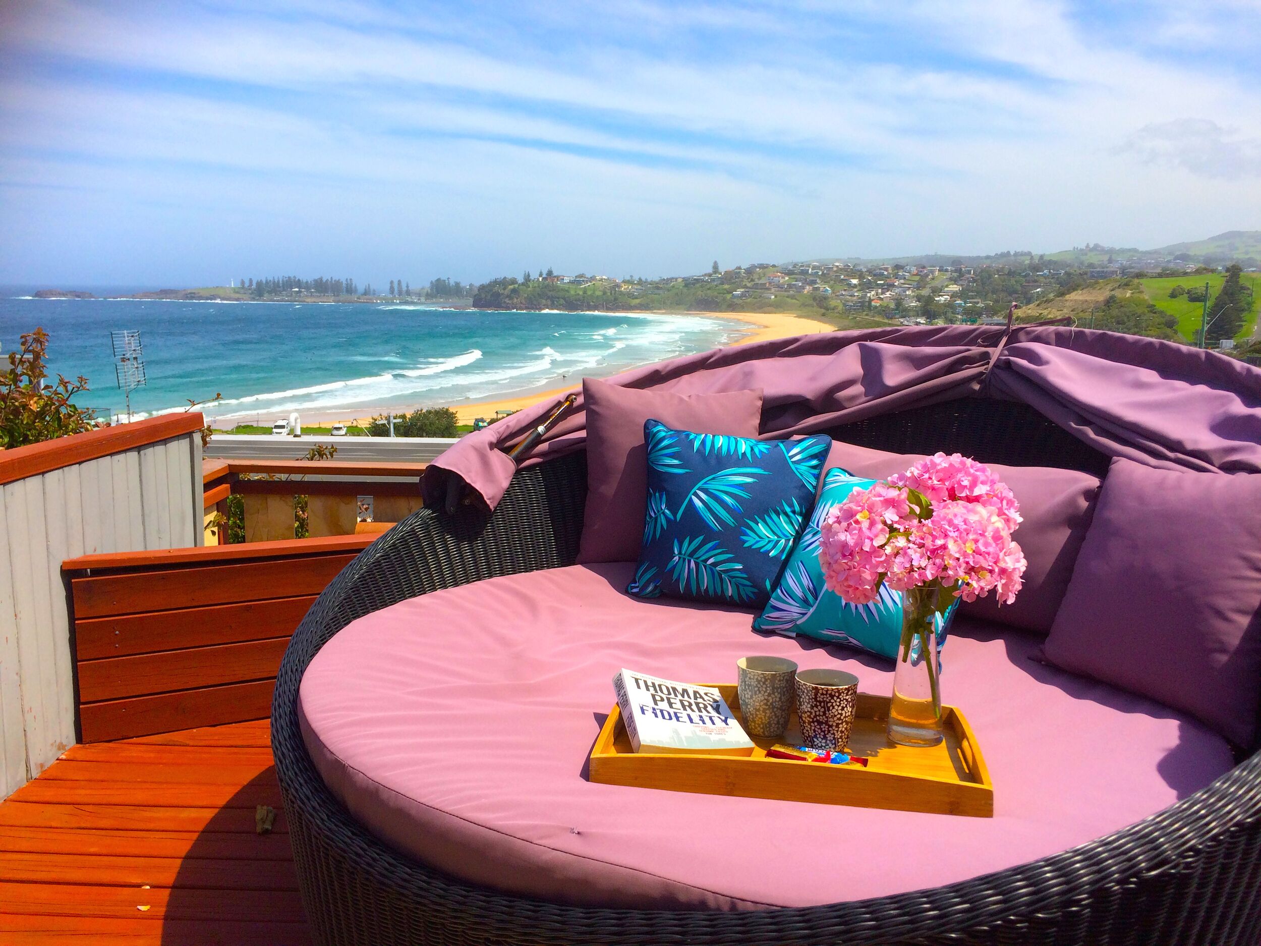 Beautiful views across Bombo Beach and Kiama Harbour.