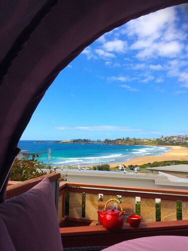 Beautiful views across Bombo Beach and Kiama Harbour.