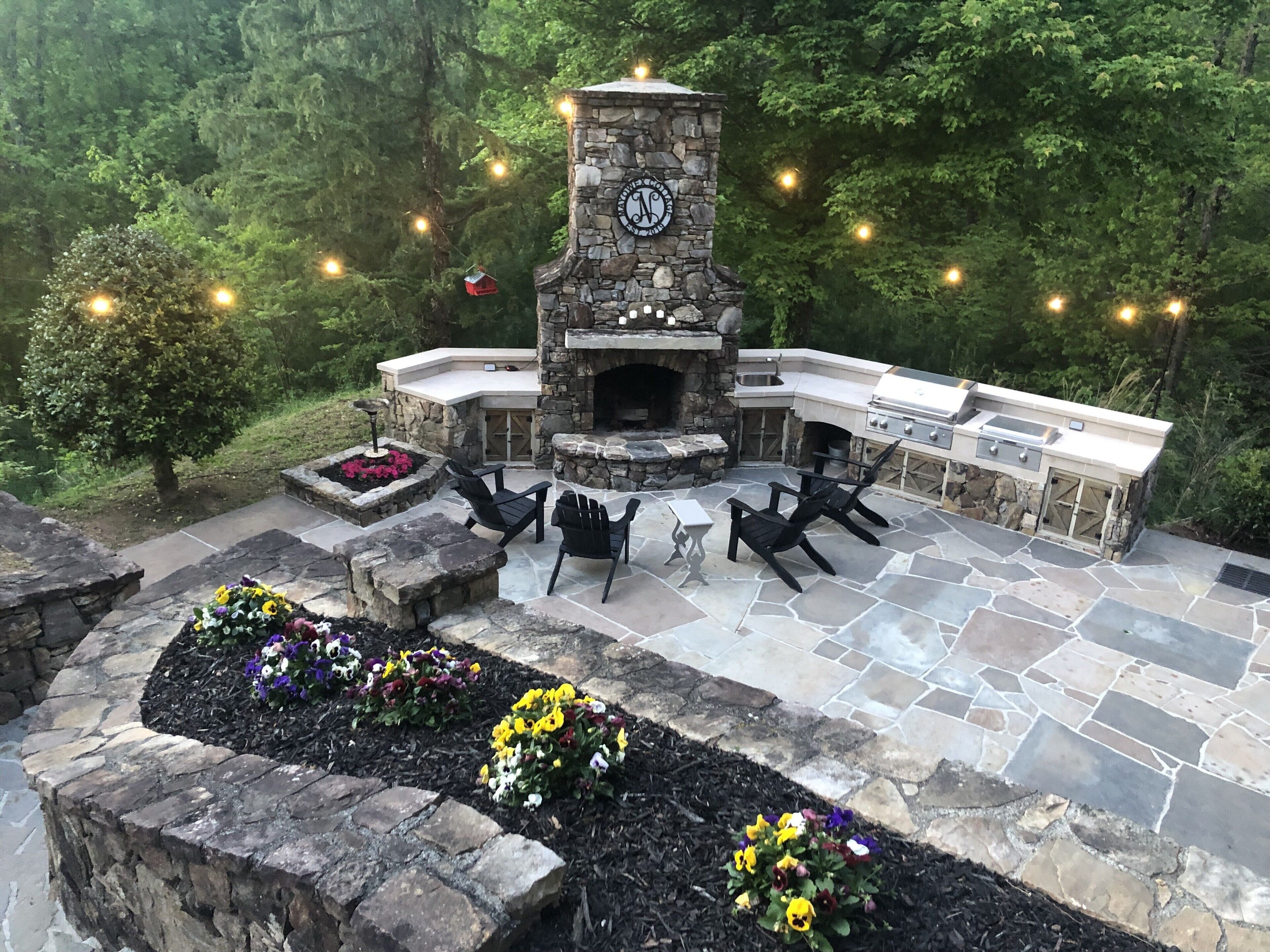 Immaculate luxury home with outdoor entertainment and kitchen. 