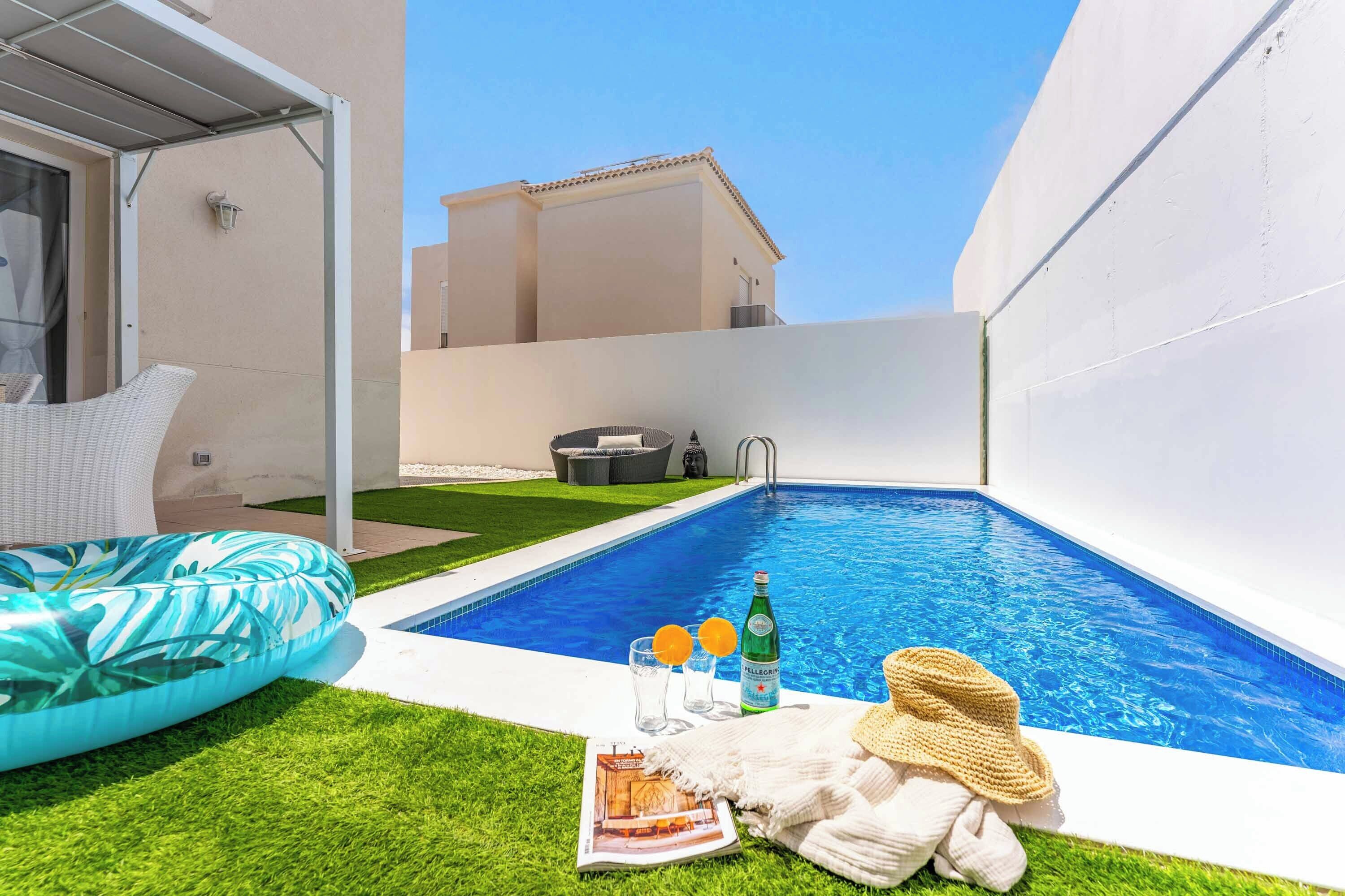 A heated pool