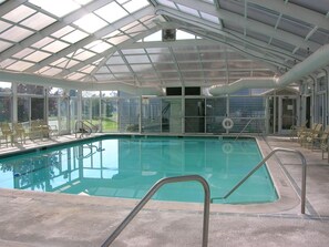 Indoor pool, a heated pool