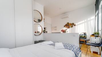 1 soveværelse, strygejern/strygebræt, gratis Wi-Fi, sengetøj