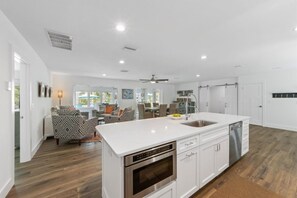 Interior - At Last: Ground-level, pool, hot tub, canalfront, dock (Anna Maria)