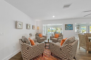 Interior - At Last: Ground-level, pool, hot tub, canalfront, dock (Anna Maria)