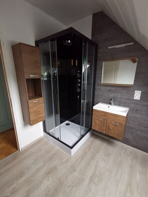 Bathtub, hair dryer, towels - Large gite with 9 places (Lièpvre)