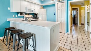 Condo, 1 Bedroom | Private kitchen - Seacrest 604 by Bender Vacation Rentals (Gulf Shores)