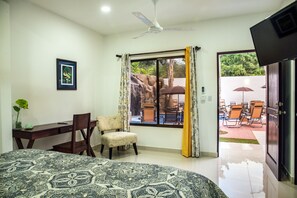10 chambres, coffre-fort, bureau, accès au Wi-Fi (inclus)