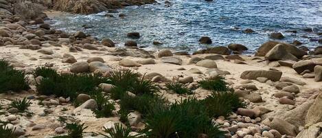 Plage à proximité, chaises longues