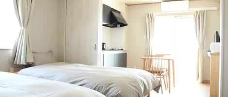 客房 (1K) | 遮光窗帘、免费 WiFi