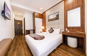 Habitación de lujo doble | Ropa de cama de alta calidad y colchones Select Comfort