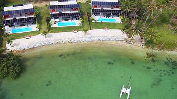 Private beach, white sand