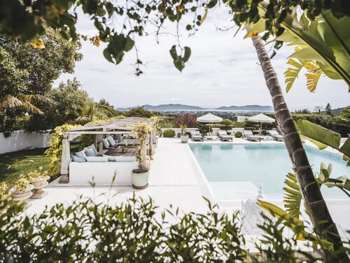 Luxury villa in Ibiza with pool, ibiza vacation villa with pool and view