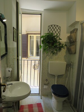 Dusche, Haartrockner, Bidet, HandtĂŒcher