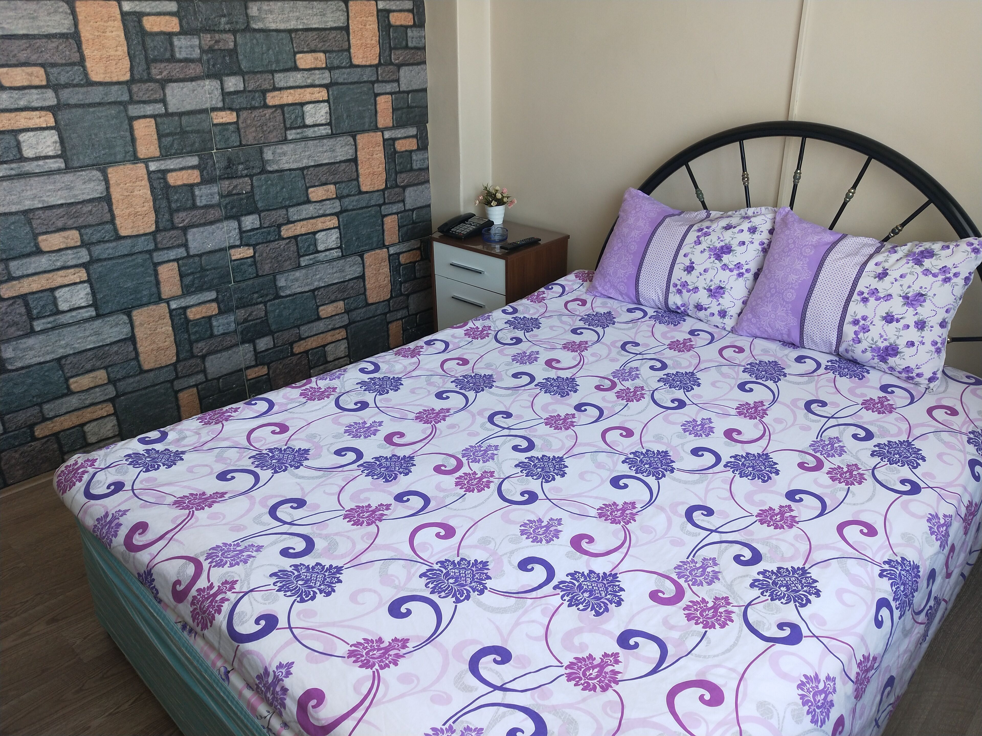 Premium bedding, blackout drapes, soundproofing, free WiFi