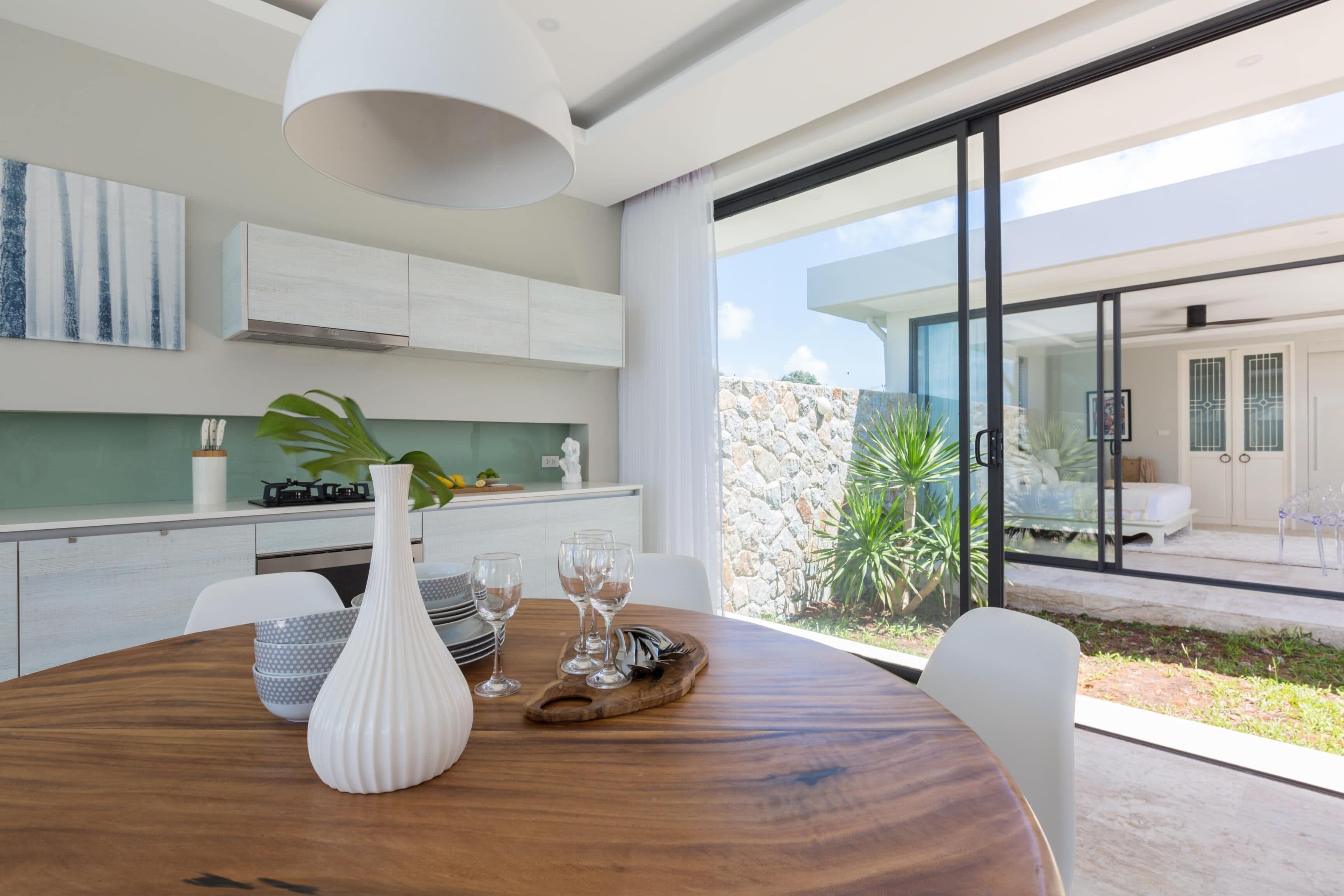 2 Bedroom Beachfront Pool Villa & Cinema | Private kitchen | Fridge, microwave, oven, stovetop