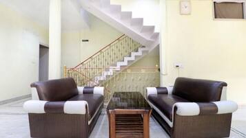 Sittområde i lobbyn