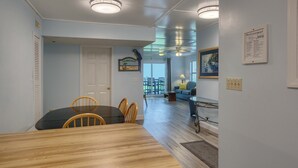 Dining - Oceanfront Escape - Private Beach Access – Pool – Spacious Balcony – Sleeps 6 (North Topsail Beach)
