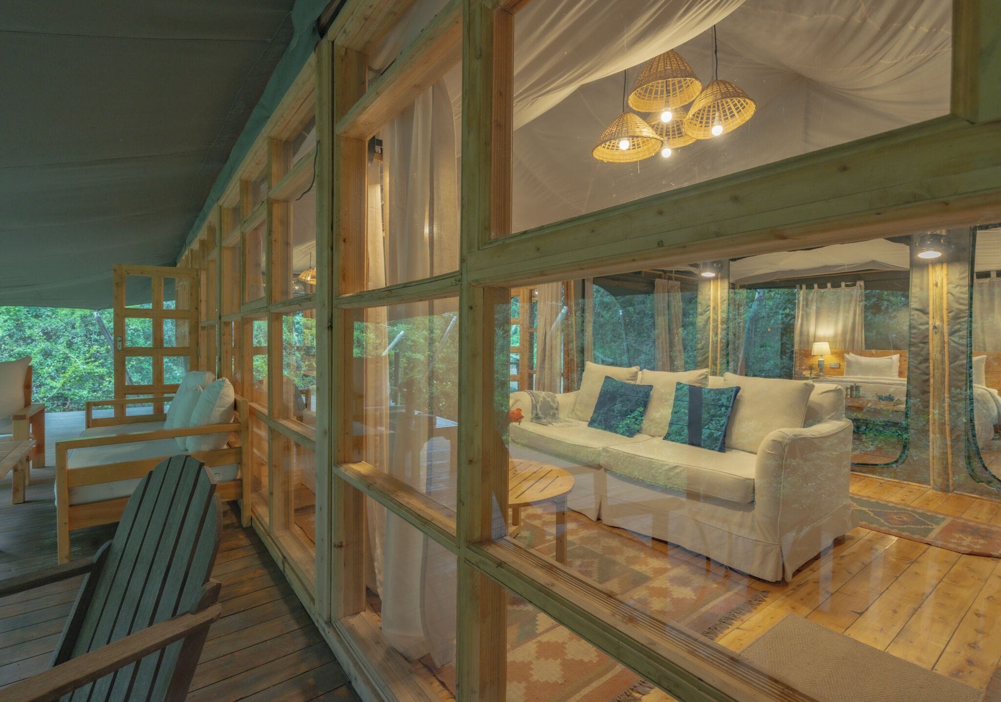 Romantic Tent, 1 Bedroom, Fireplace | Terrace/patio