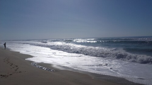 Charming little blue house in the heart of the moors near ocean and lake of Leon