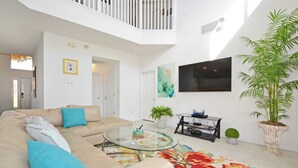 Ferienhaus, Mehrere Betten | Wohnzimmer