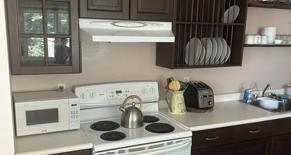 Walk to Downtown or conservation area, 2 Bedroom home . Sleeps 4. Pets welcomed