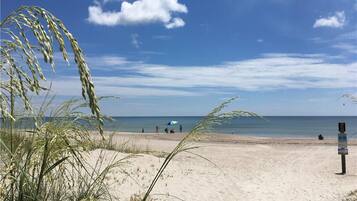 Beach nearby, sun-loungers