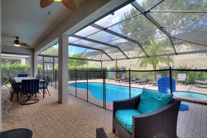 A heated pool
