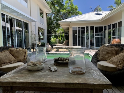 Tropical beach villa