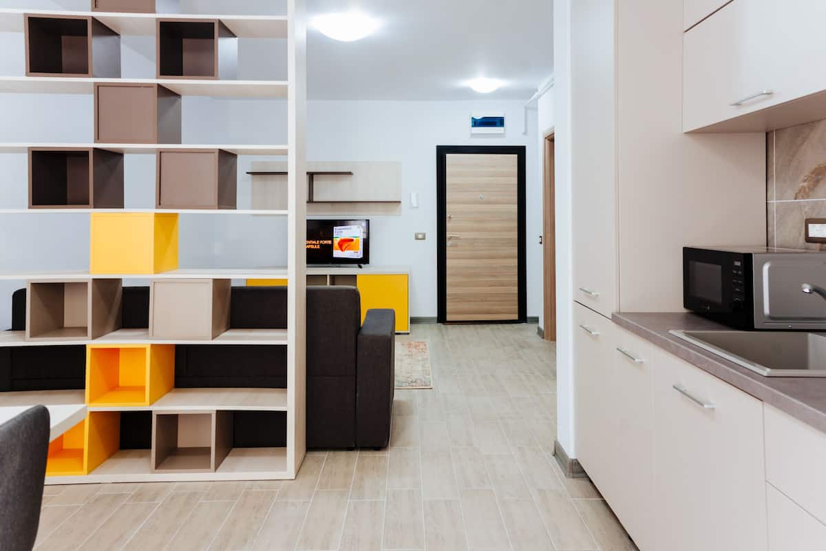 Basic Apartment | Living area | 80-inch plasma TV with cable channels, TV