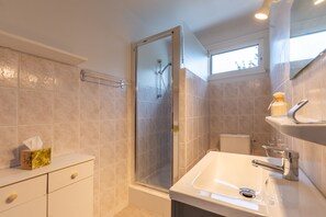 Shower, hair dryer
