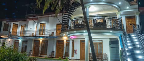 Front of property – evening/night