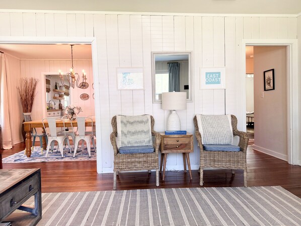 Interior - Modern East Beach 3BR/2BA - Pool + Golf Cart (St Simons)