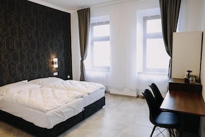 Minibar, in-room safe, desk, laptop workspace