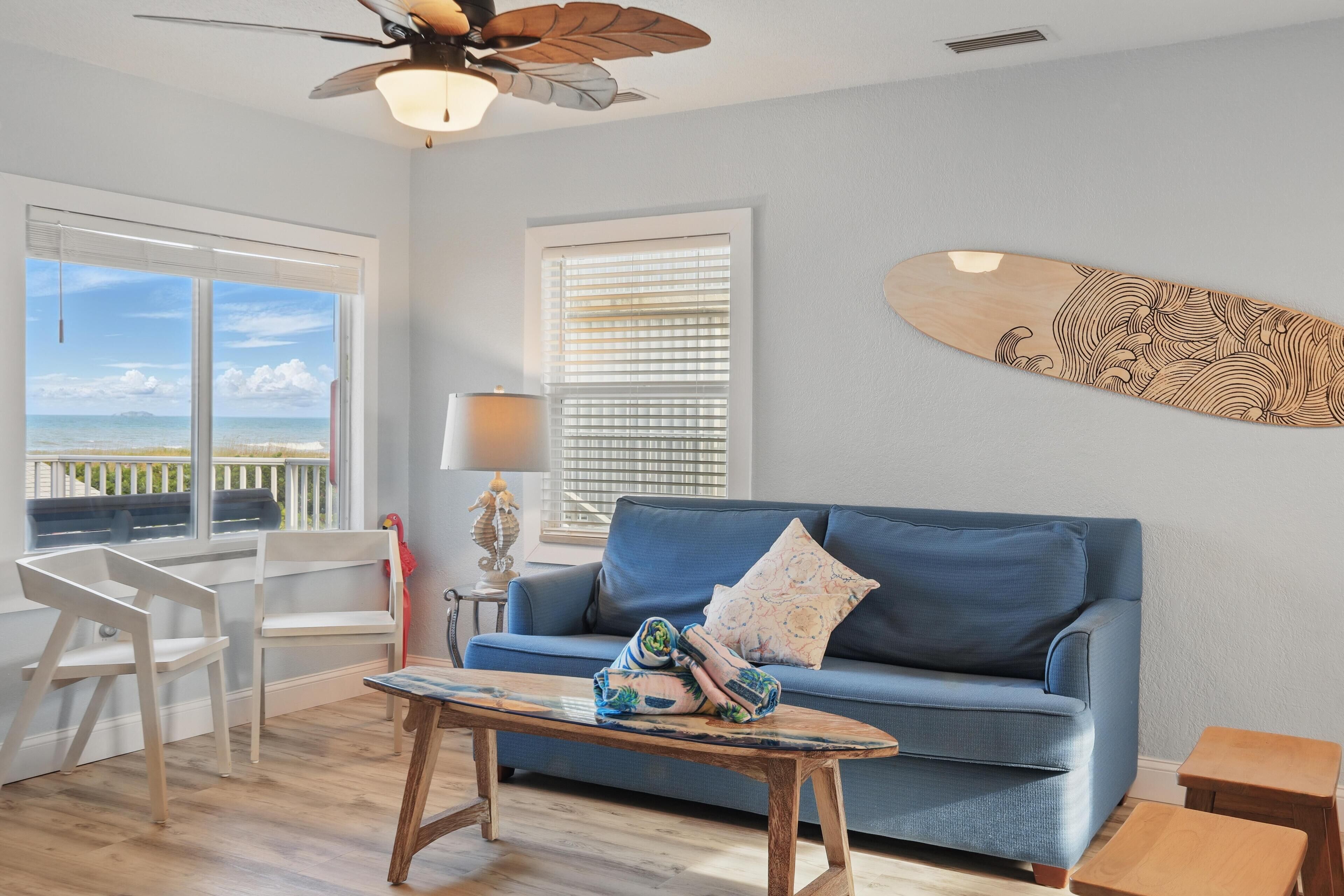 Executive Cottage, 2 Bedrooms, Balcony, Partial Ocean View | Living area | 40-inch flat-screen TV with cable channels