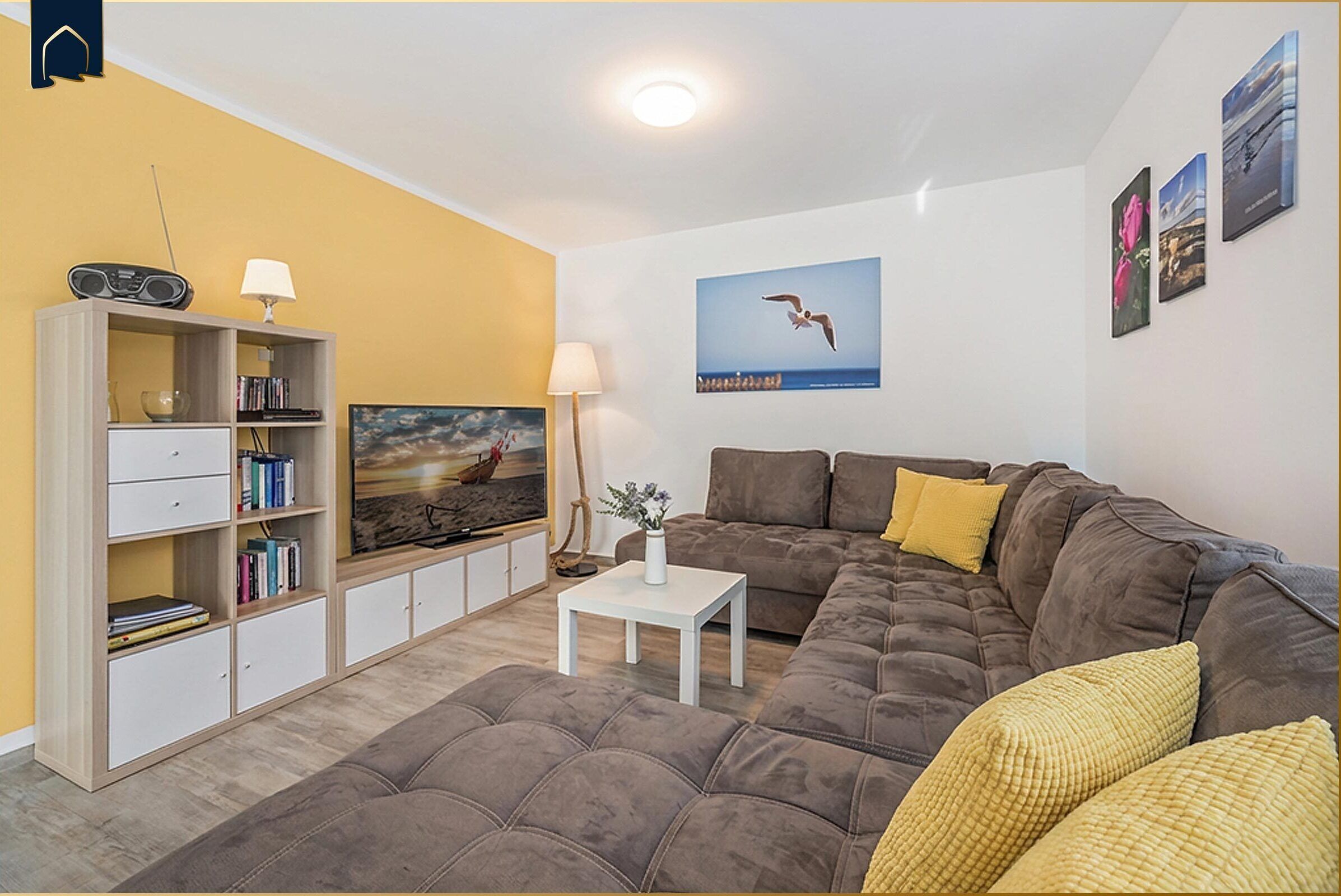 TV, DVD-spiller, bordtennis og bøker