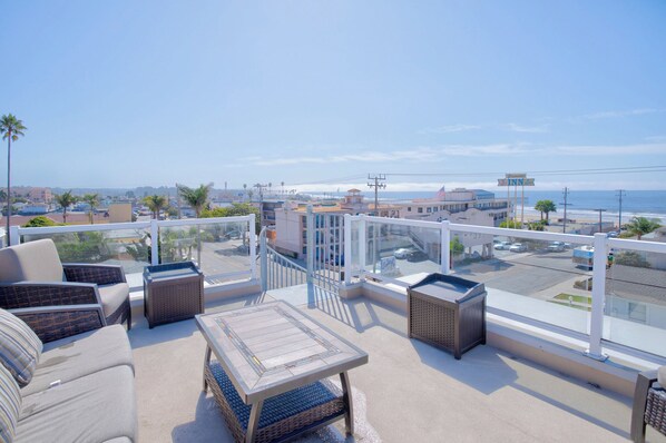 Terrace/patio - Gorgeous Ocean Views with Private Rooftop Deck! (Pismo Beach)