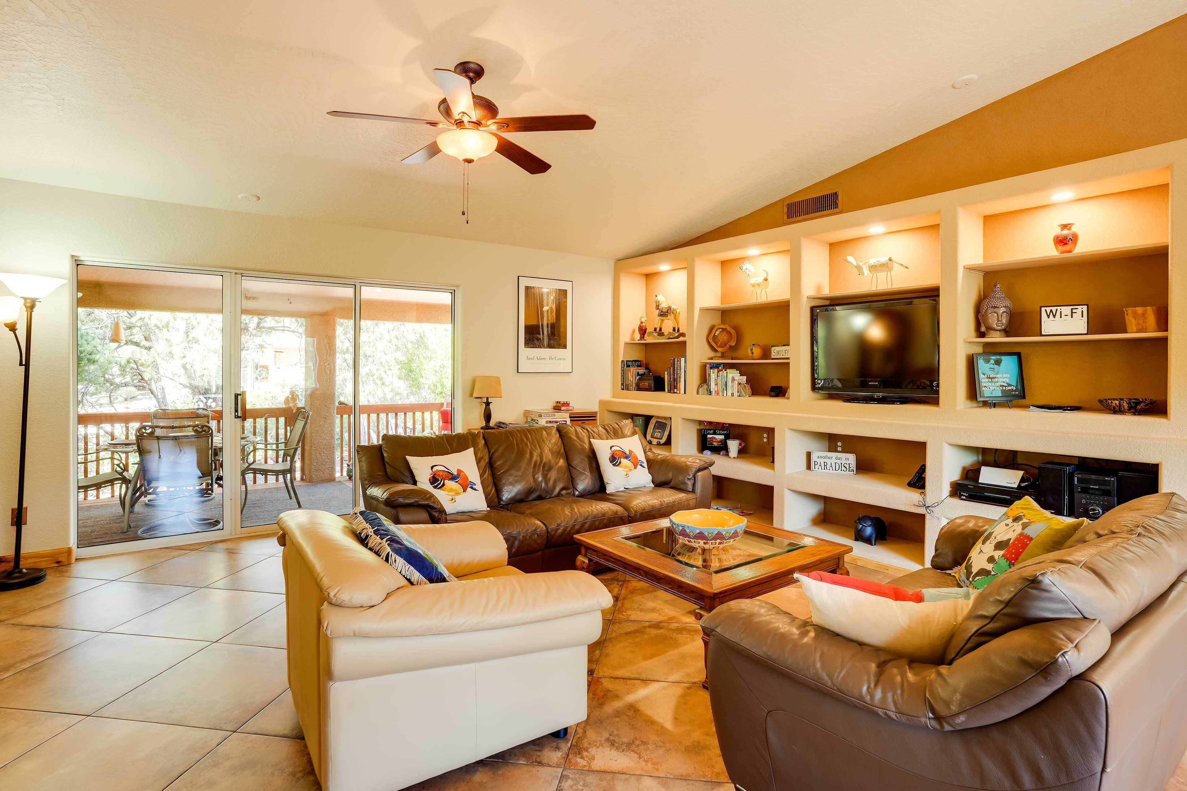 Oak Creek Village Home w/ Deck & Red Rock Views!