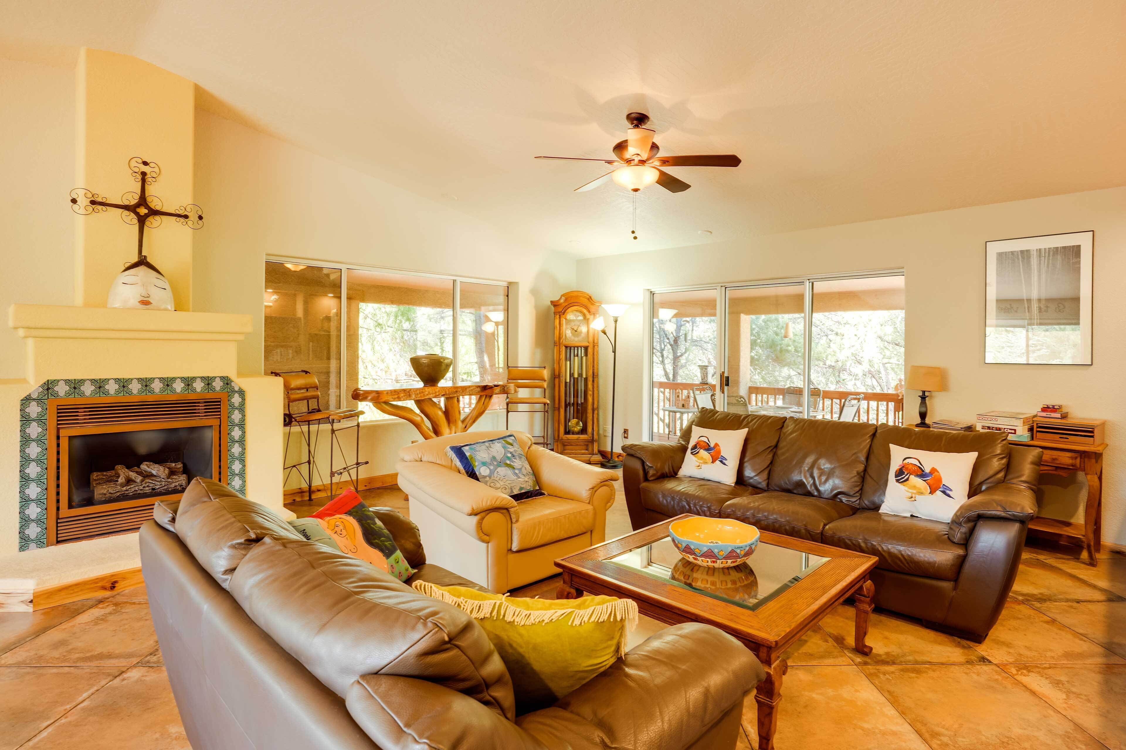 Oak Creek Village Home w/ Deck & Red Rock Views!